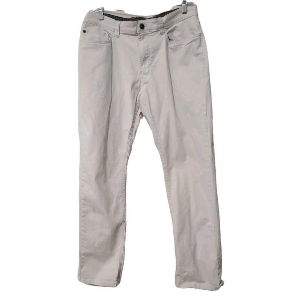 Van Heusen Pants Slacks Men's 32x30 Slim Tan 5 Pocket Design 29